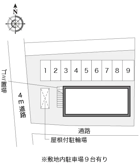 ★手数料０円★府中市若松町３丁目　月極駐車場（LP）